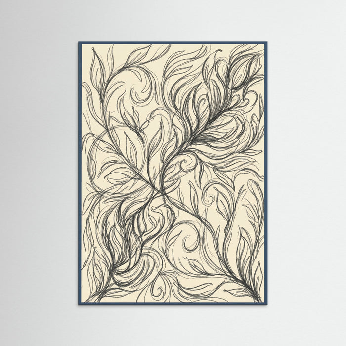 Teal Wood Abstract Roses