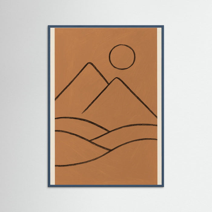 Teal Wood Abstract Seated Figure
