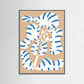 Abstract Shapes Flower Tiger print Poster – poster and art print