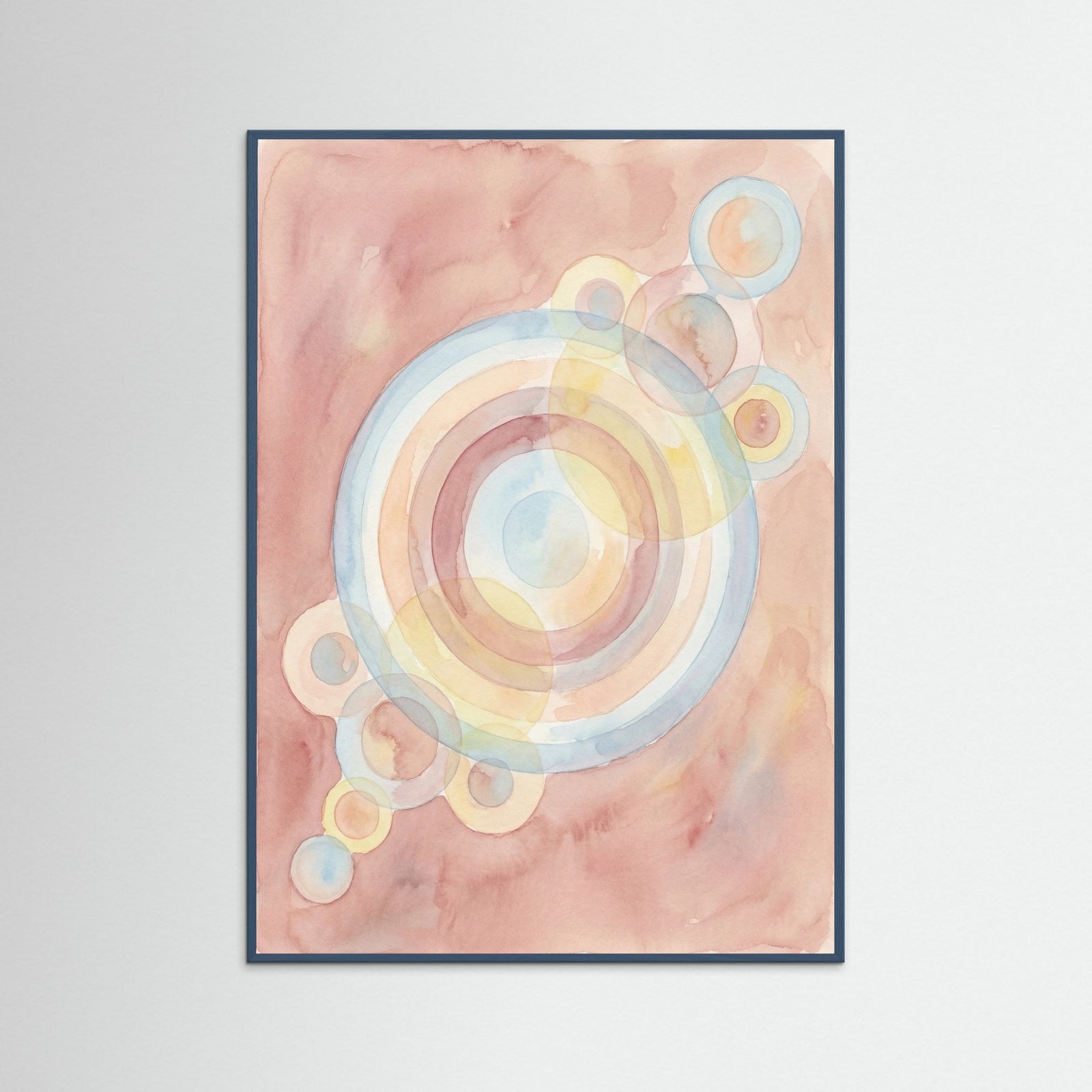 Teal Wood Abstract Spheres