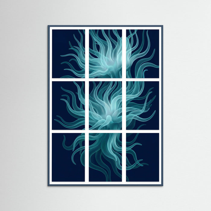 Teal Wood Abyssal Bloom