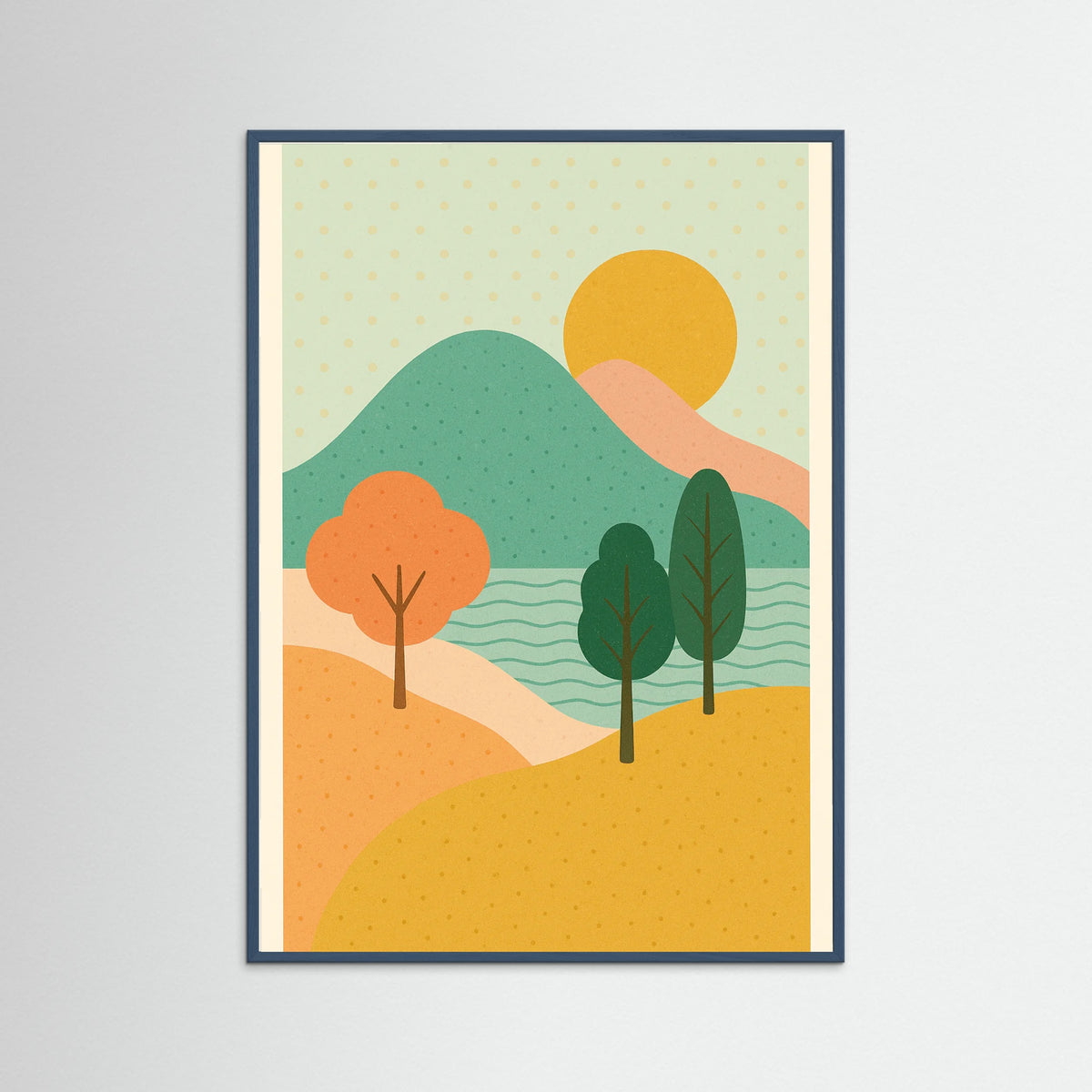 Teal Wood Affectionate Hug