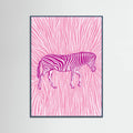 Poster African Zebra striking camouflage – poster e stampa artistica
