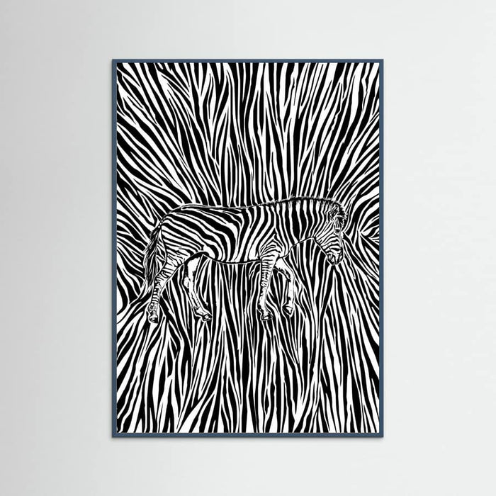 African Zebra striped camouflage -juliste – juliste ja taidepainatus