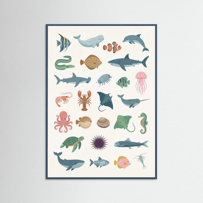 Teal Wood Animal Alphabet Wonders
