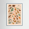 Teal Wood Animal Alphabet