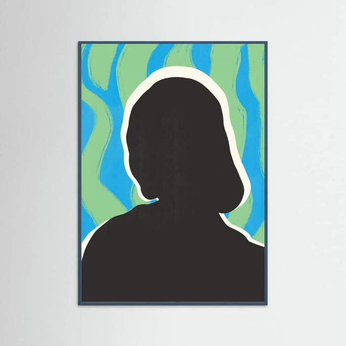 Anonymous Portrait In Cool Colors Poster – poster and art print