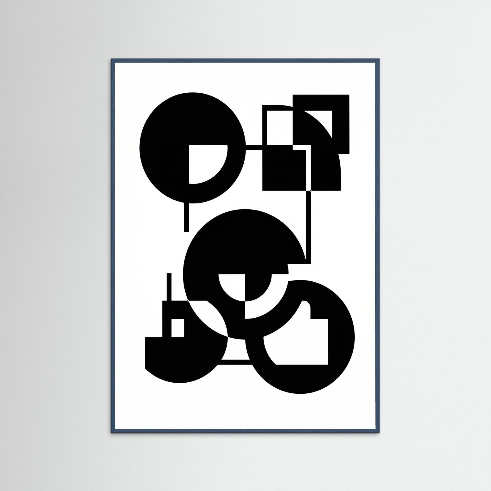 Teal Wood Art Print Beige