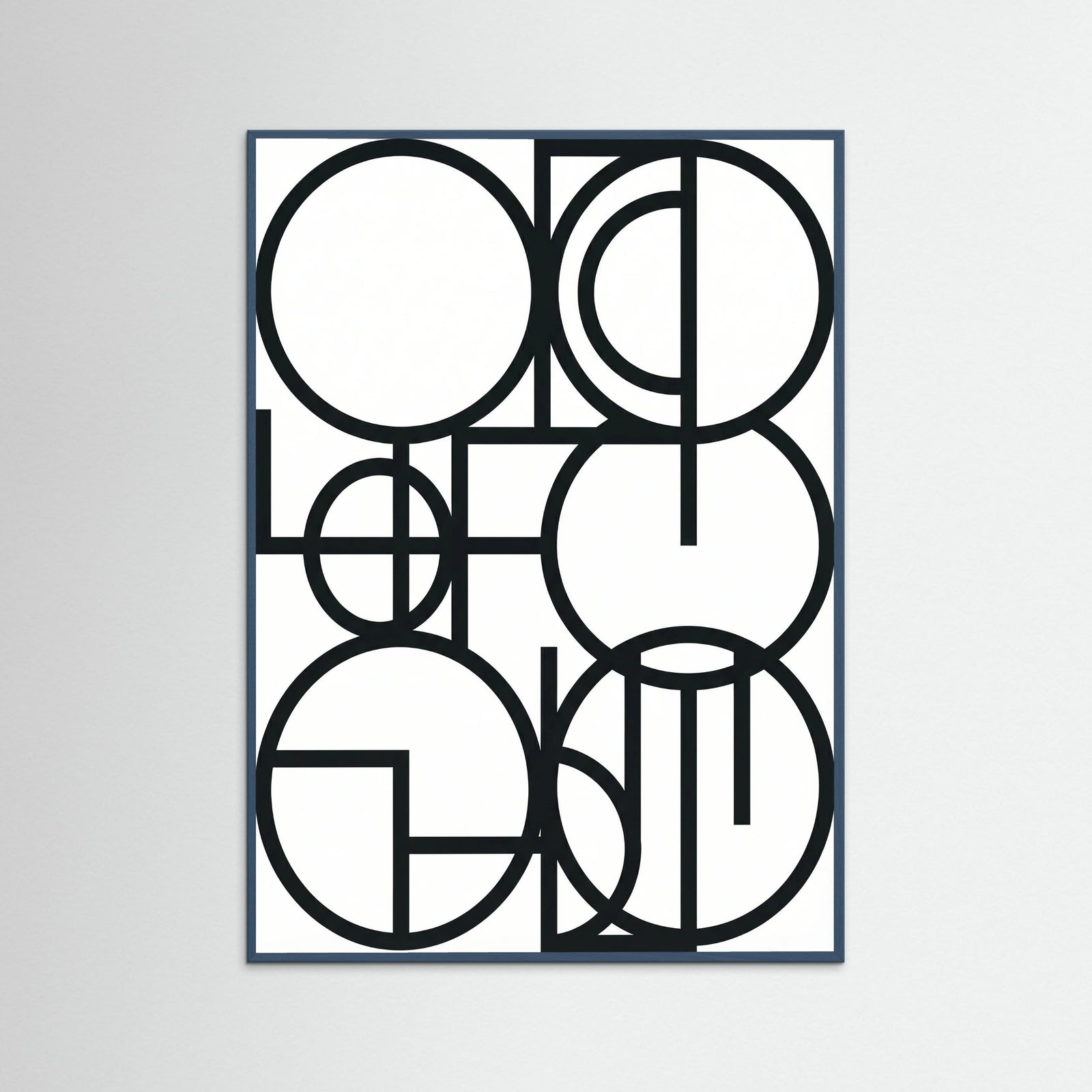 Teal Wood Art Print Beige