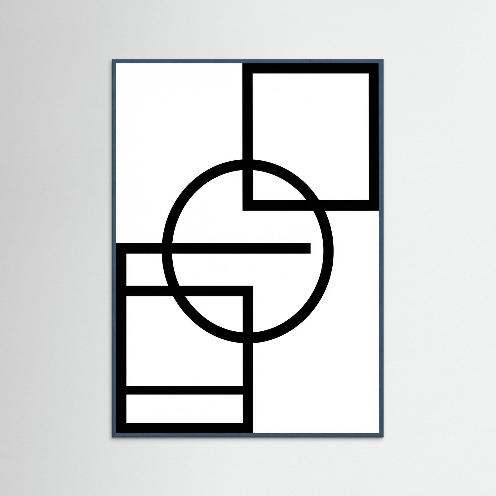 Teal Wood Art Print Beige