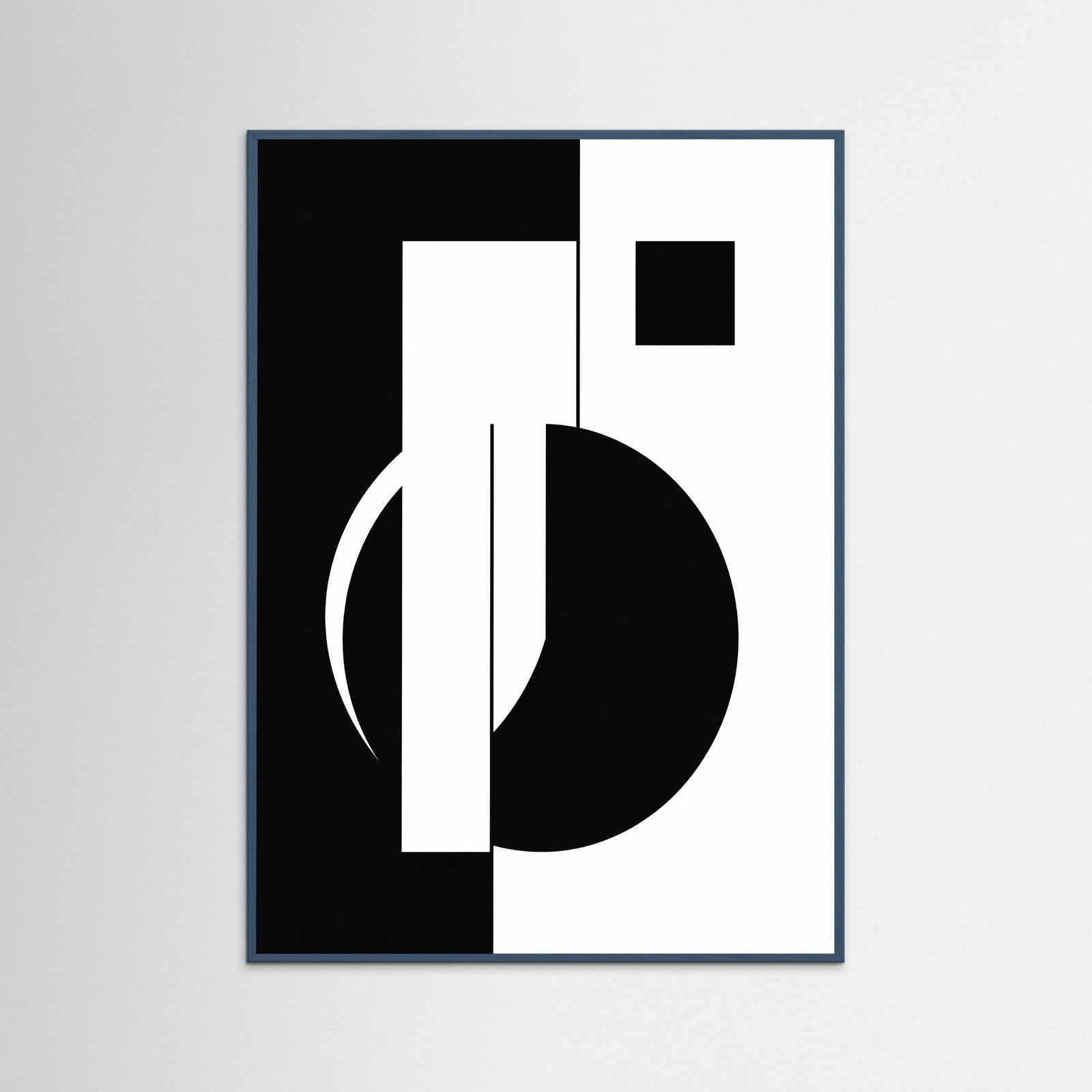 Teal Wood Art Print Beige