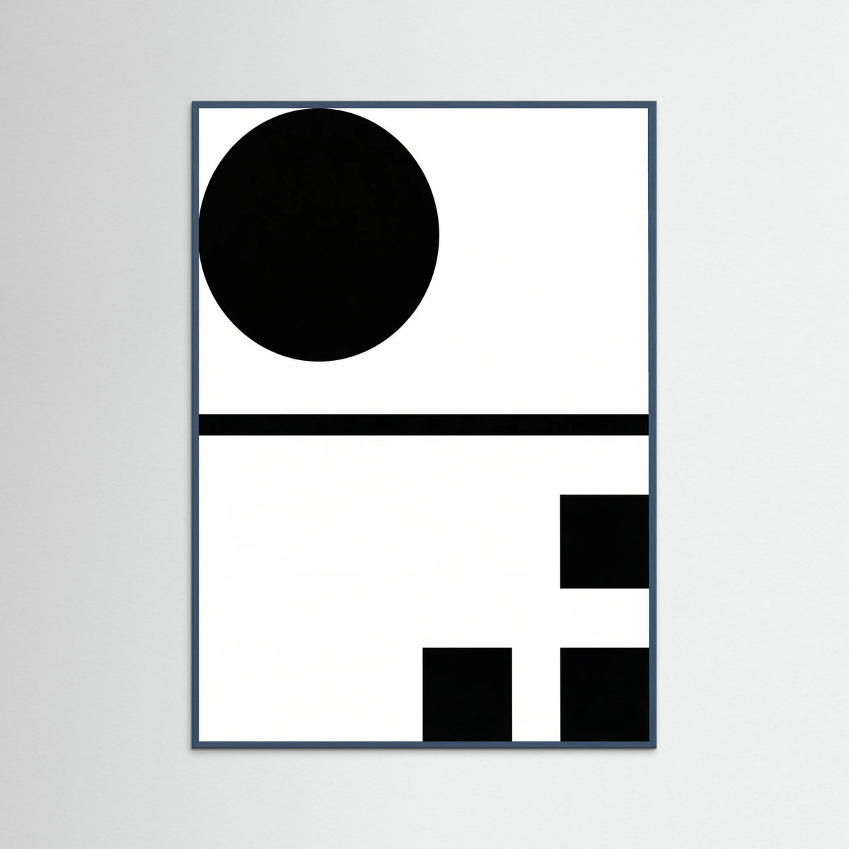 Teal Wood Art Print Beige