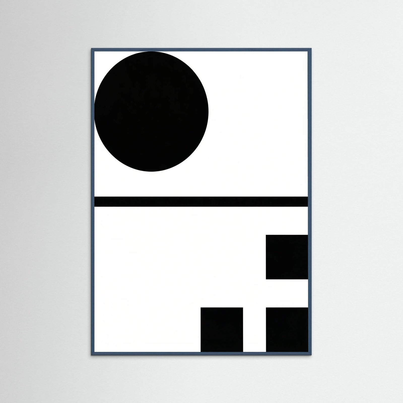 Teal Wood Art Print Beige