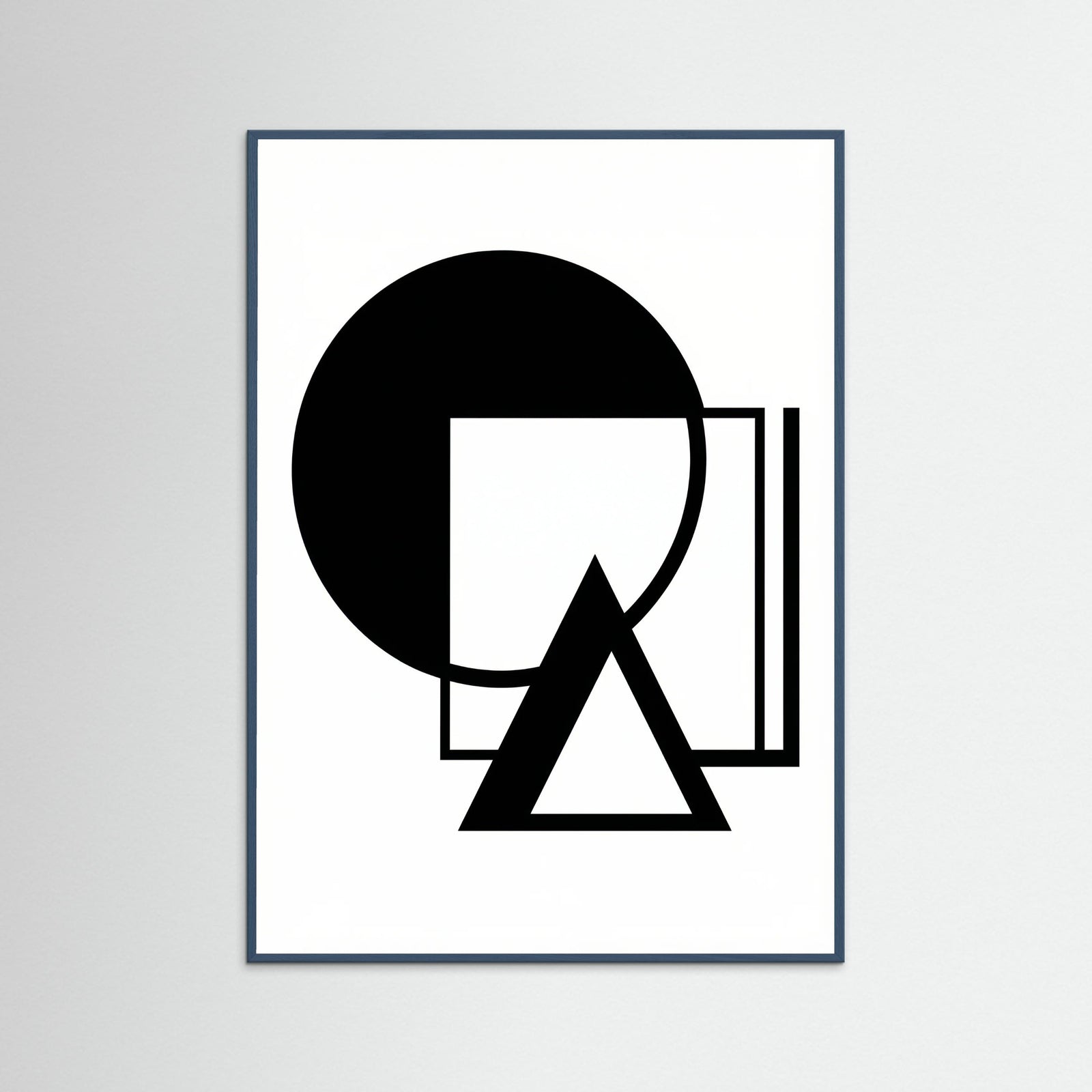 Teal Wood Art Print Beige