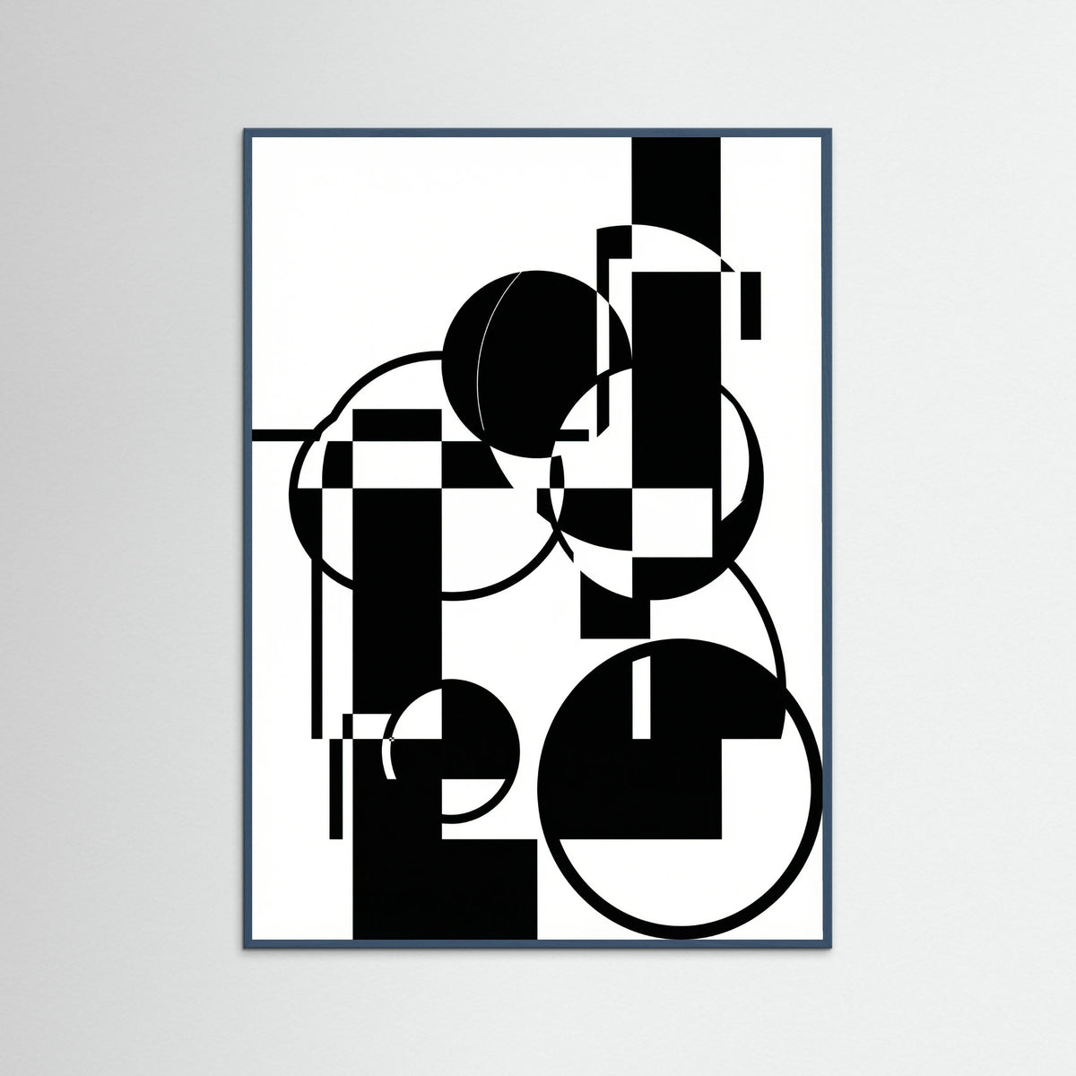 Teal Wood Art Print Beige