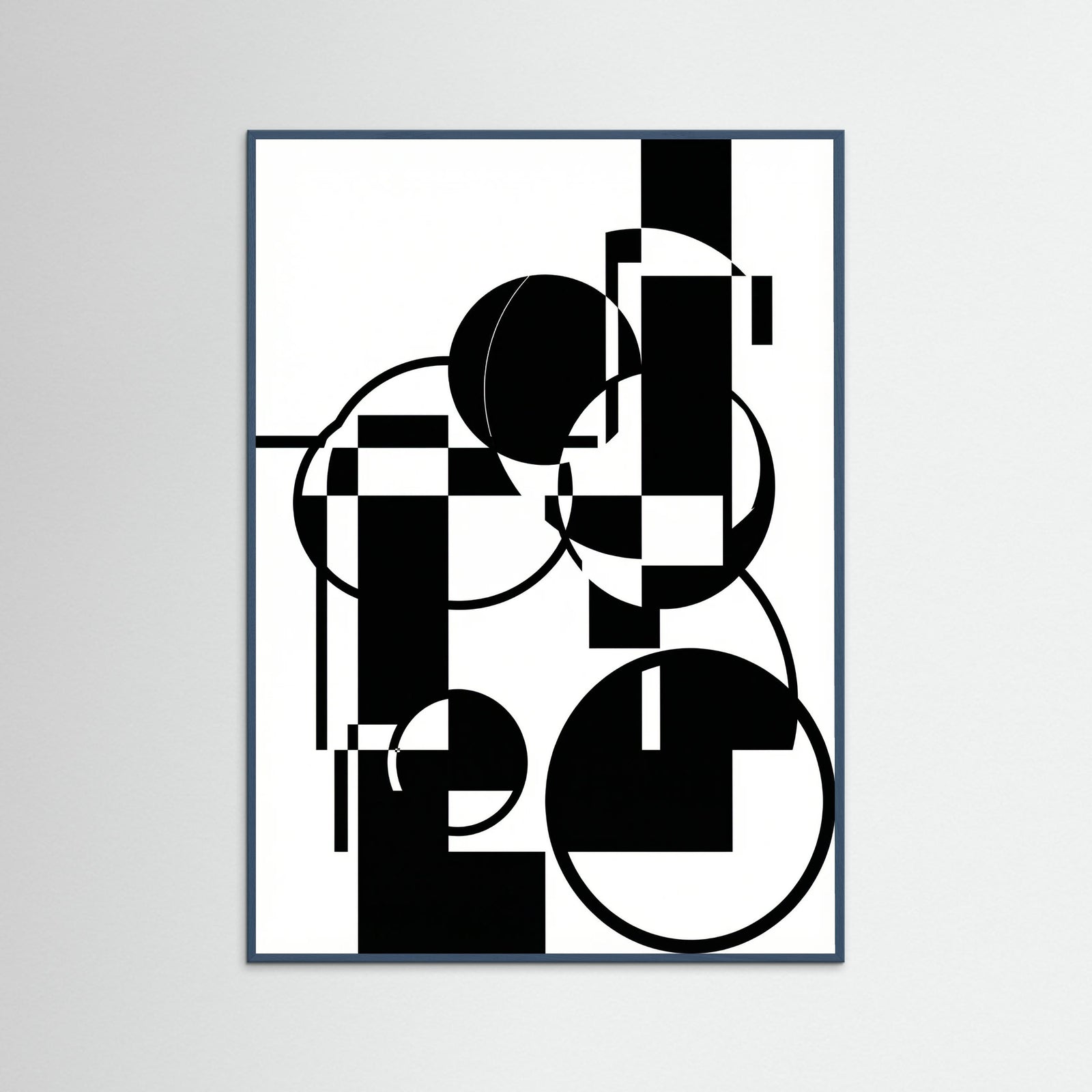 Teal Wood Art Print Beige