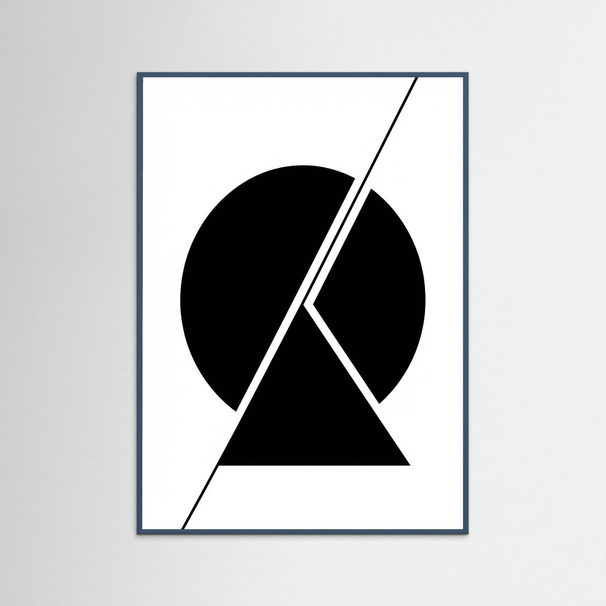 Teal Wood Art Print Beige