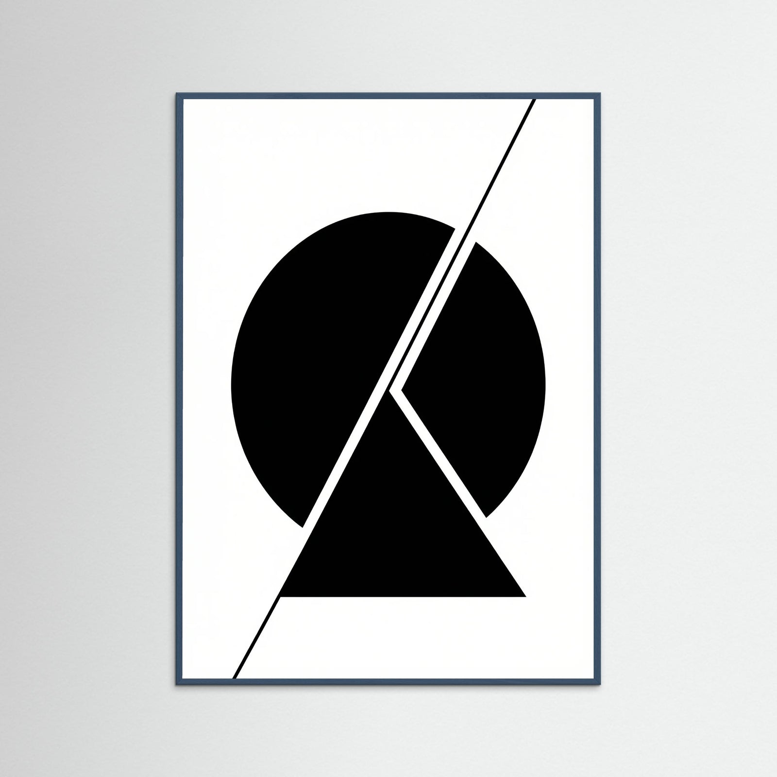 Teal Wood Art Print Beige