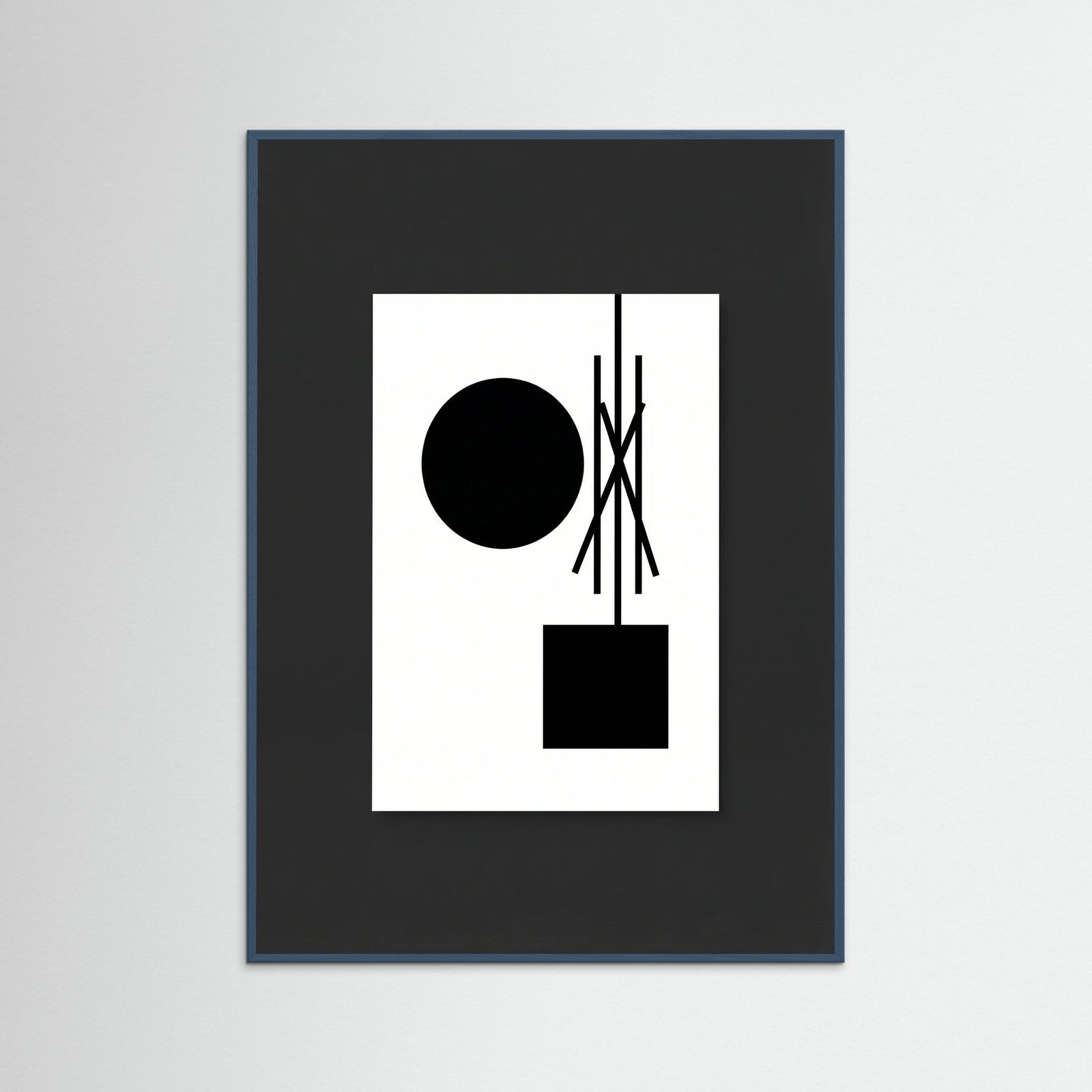 Teal Wood Art Print Beige