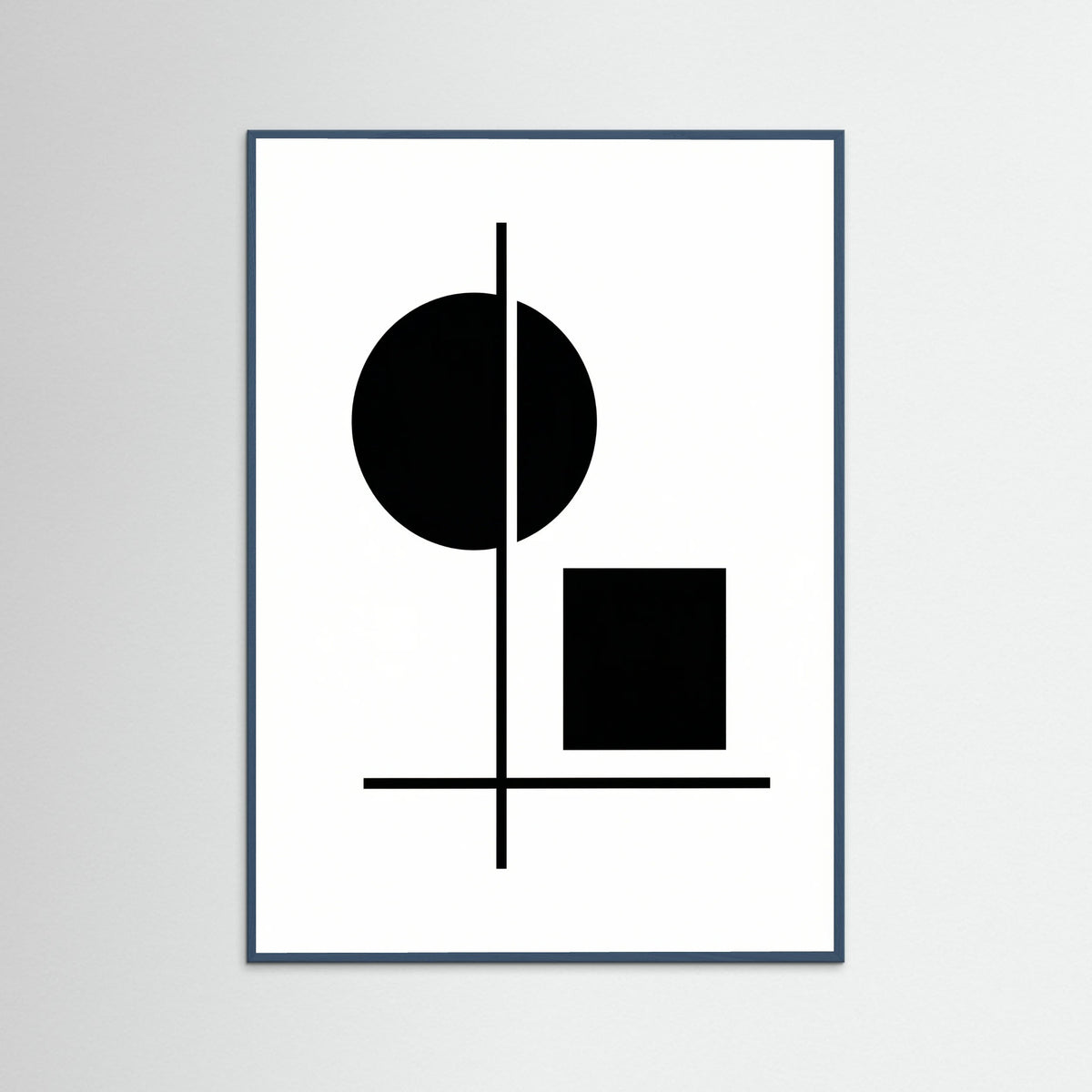 Teal Wood Art Print Beige