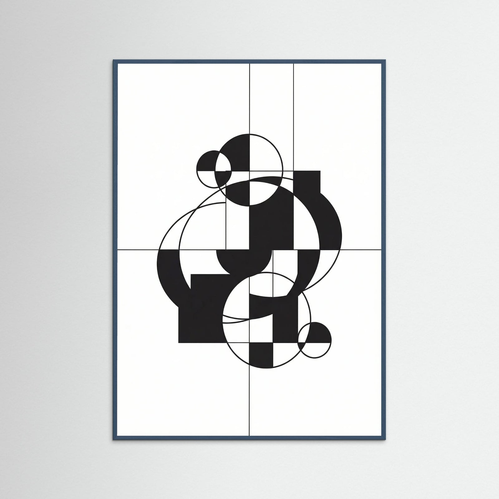 Teal Wood Art Print Beige