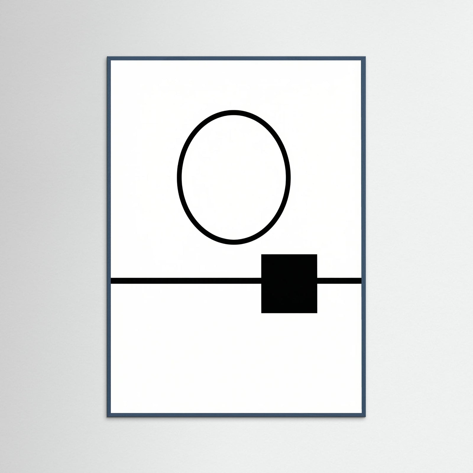 Teal Wood Art Print Beige