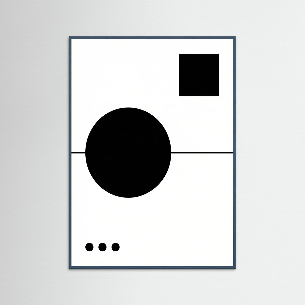 Teal Wood Art Print Beige