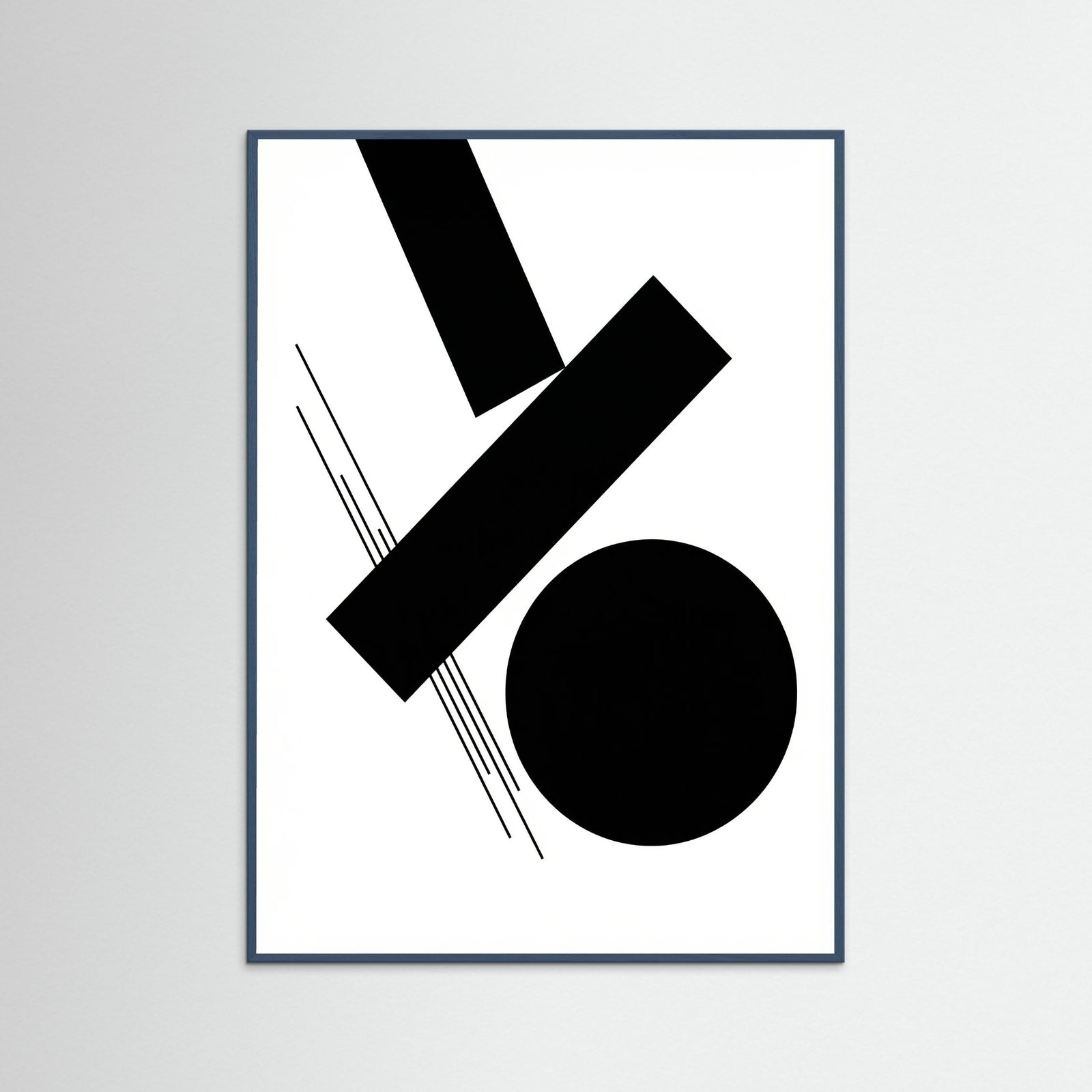 Teal Wood Art Print Beige