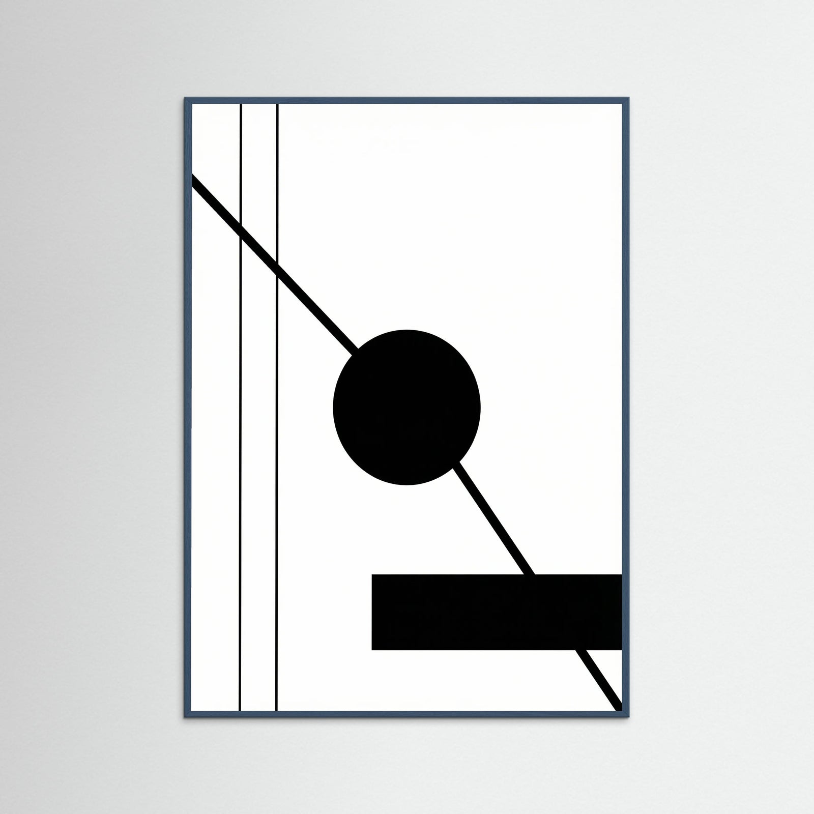 Teal Wood Art Print Beige