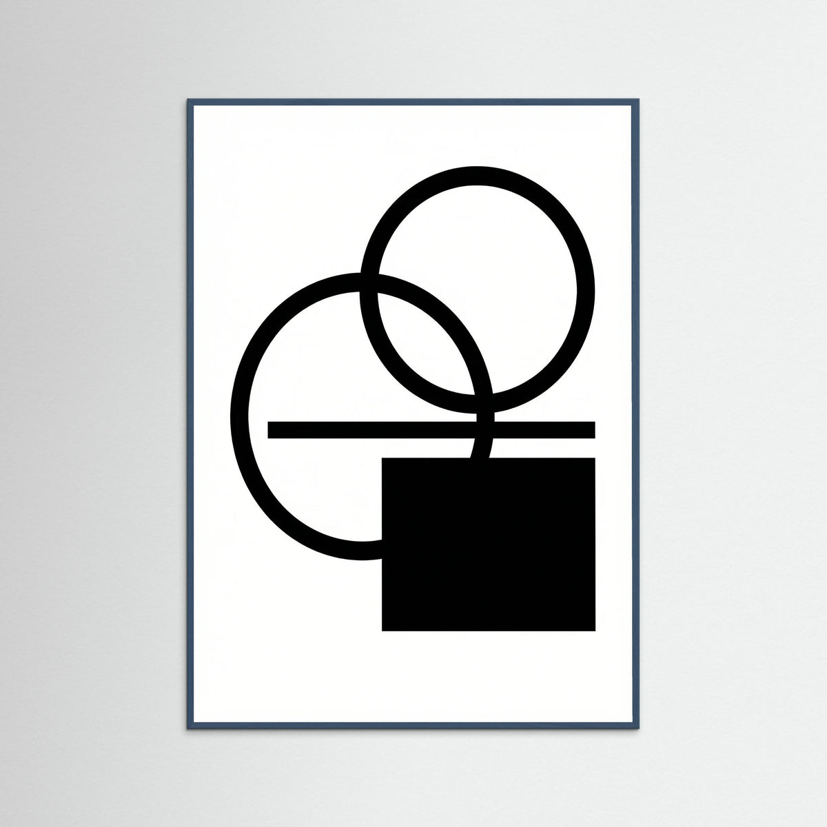 Teal Wood Art Print Beige