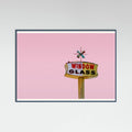 Poster Atomic Pink Starburst Vintage Sign – poster e stampa artistica