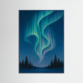 Teal Wood Aurora Dreams