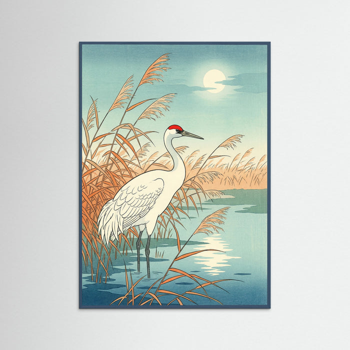 Teal Wood Autumn Bird Branch