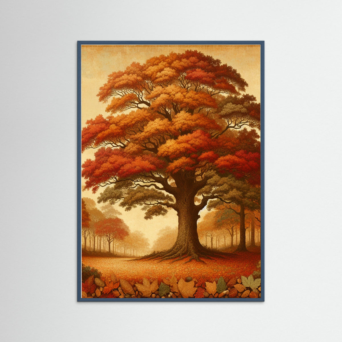 Teal Wood Autumn Shade