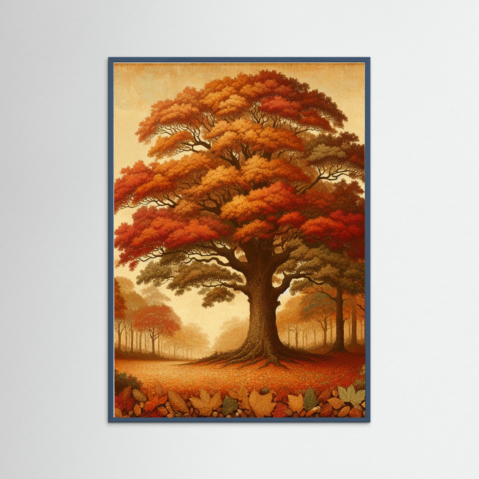 Teal Wood Autumn Shade