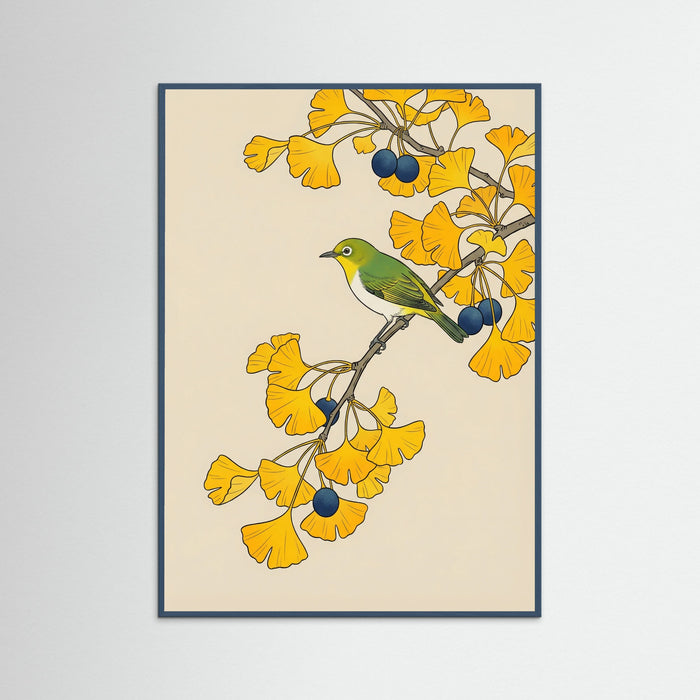Teal Wood Autumn Vine Tit