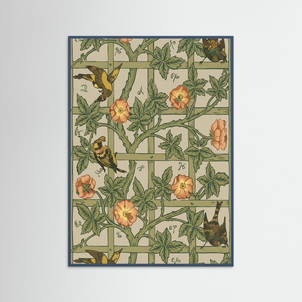 Teal Wood Avian Trellis