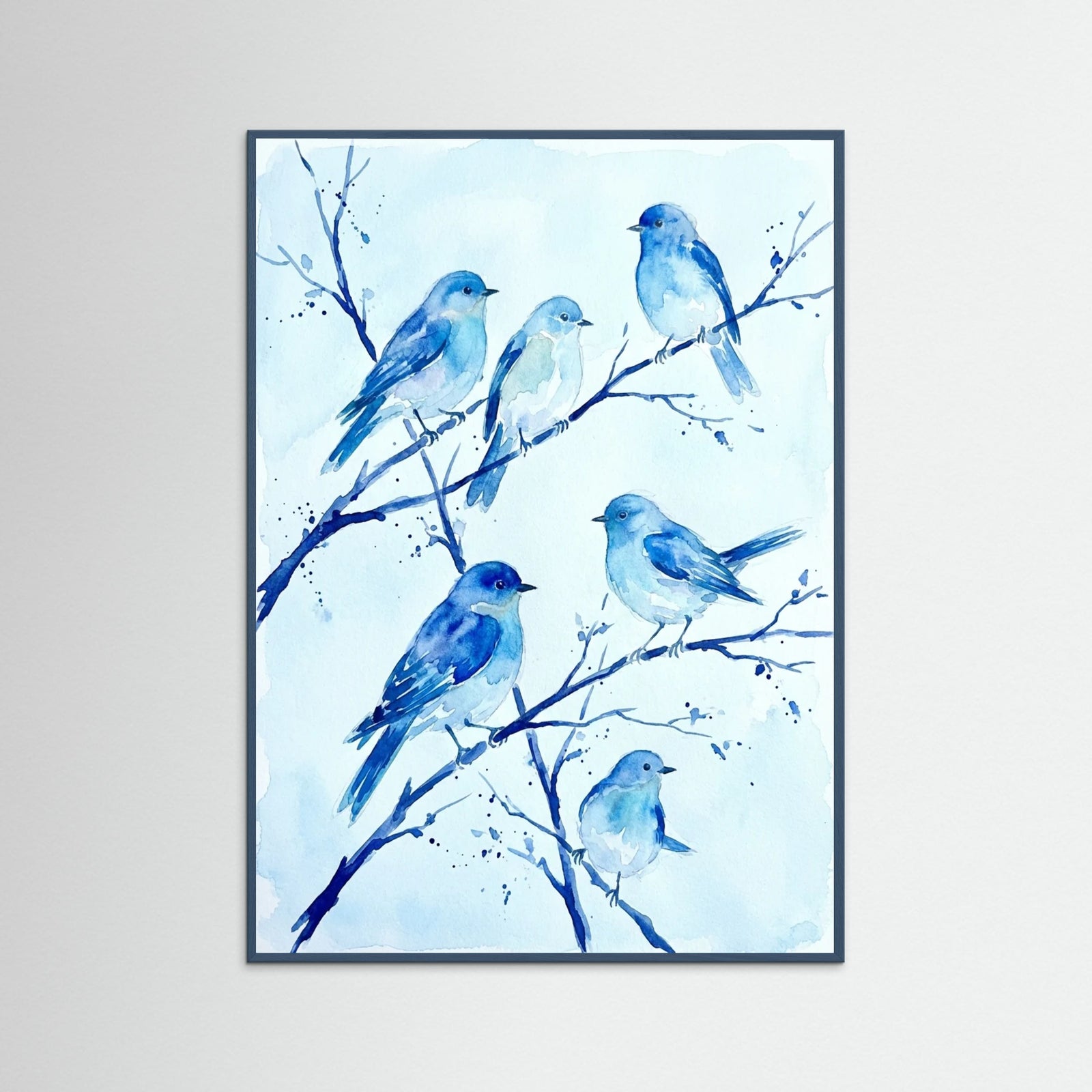 Teal Wood Azure Bloom