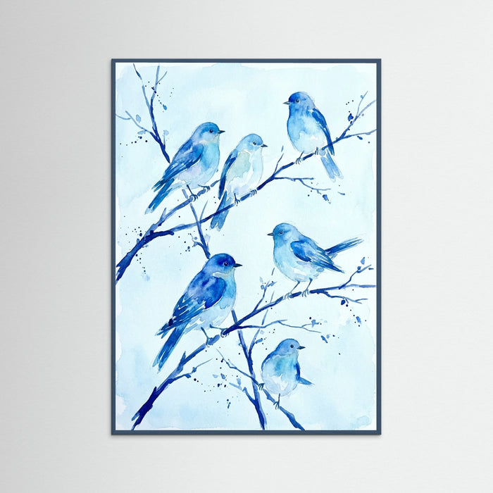 Teal Wood Azure Bloom