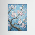 Teal Wood Azure Blossom Dream