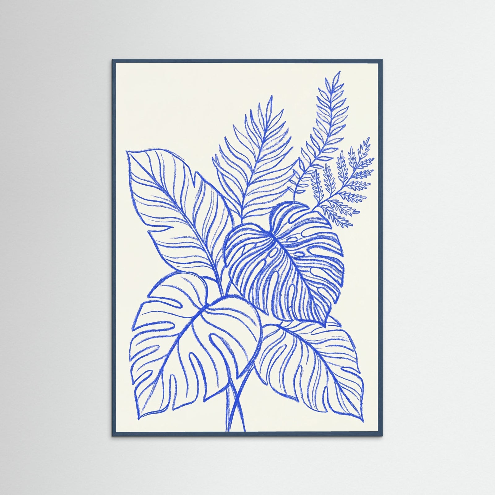 Teal Wood Azure Botanical Sketch