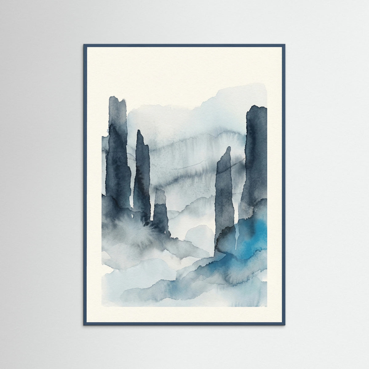 Teal Wood Azure Depths