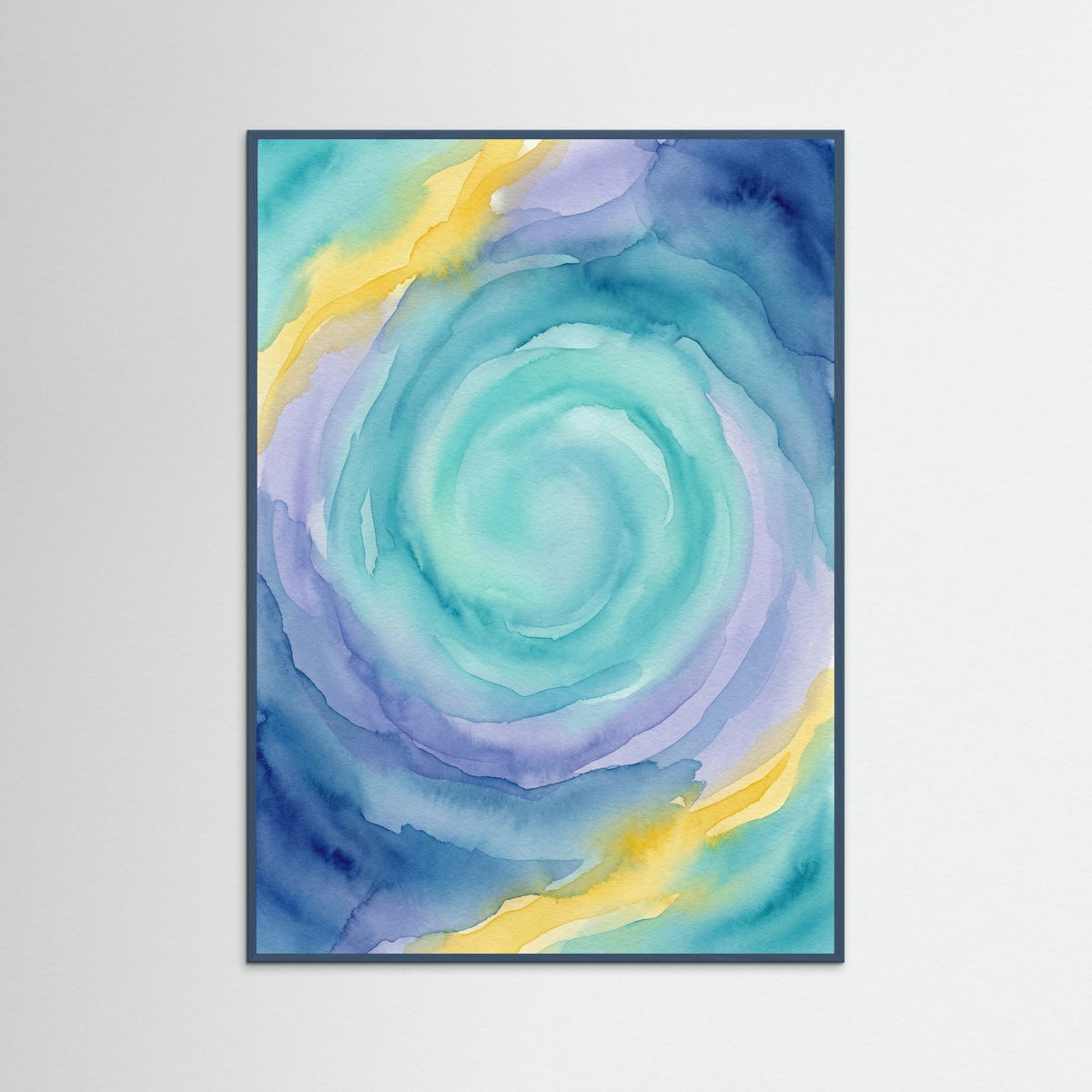 Teal Wood Azure Flow