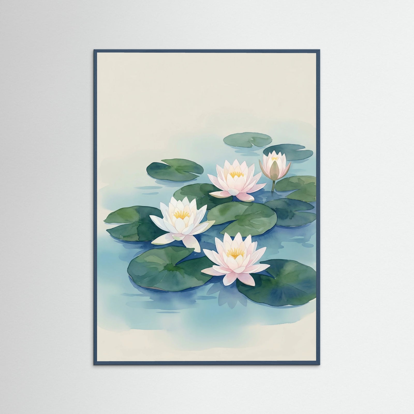 Teal Wood Azure Iris Bloom