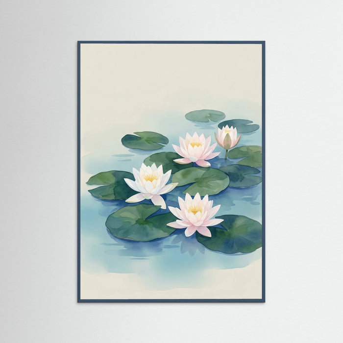 Teal Wood Azure Iris Bloom