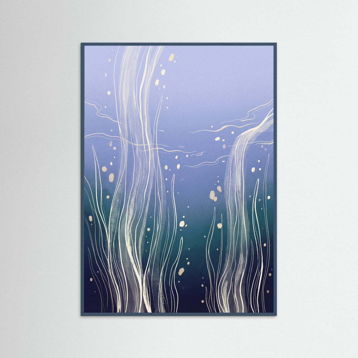 Teal Wood Azure Swirl