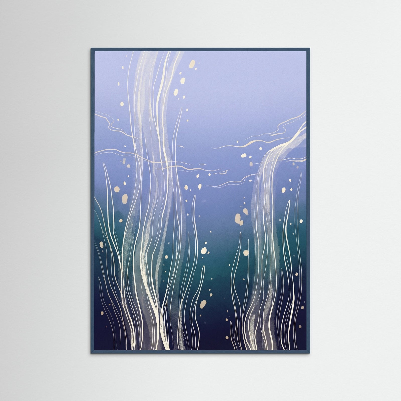 Teal Wood Azure Swirl