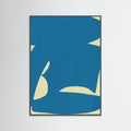 Teal Wood B Cut Out In Blue Poster
