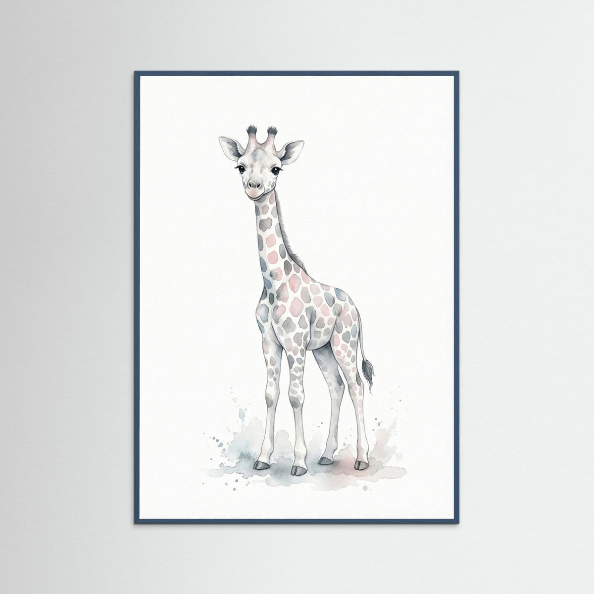 Teal Wood Baby Elephant Joy
