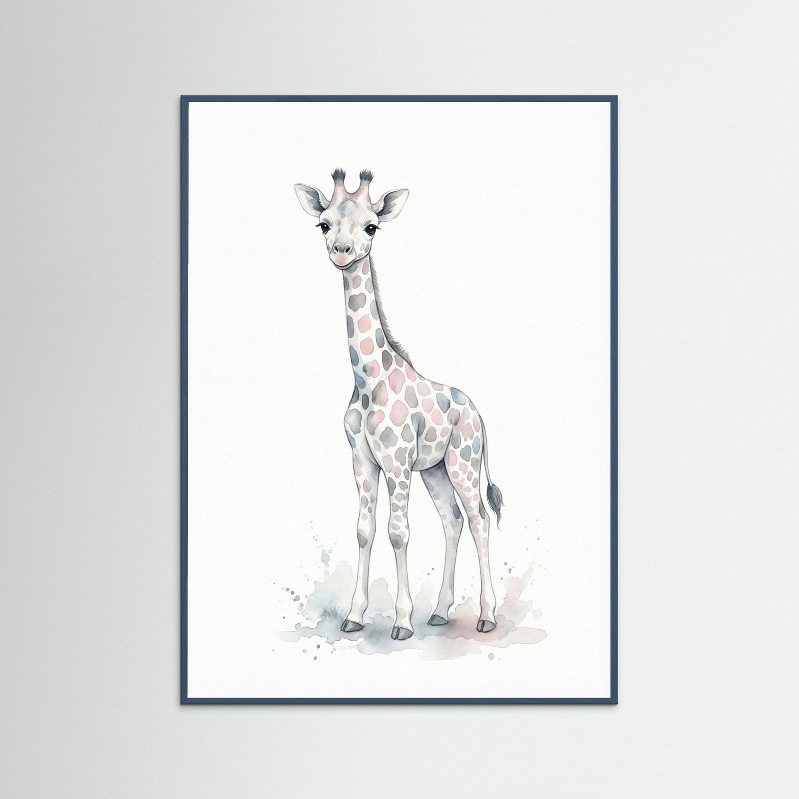 Teal Wood Baby Elephant Joy